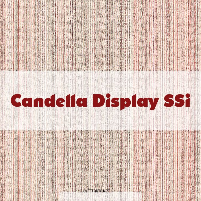 Candella Display SSi example